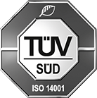 TÜV SÜD ISO 14001 Siegel